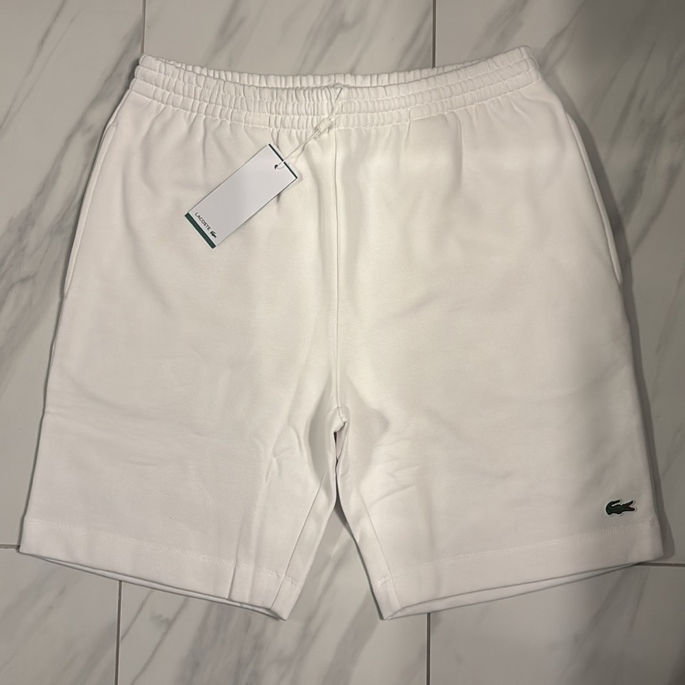 Men’s Lacoste Solid Cotton Fleece Shorts